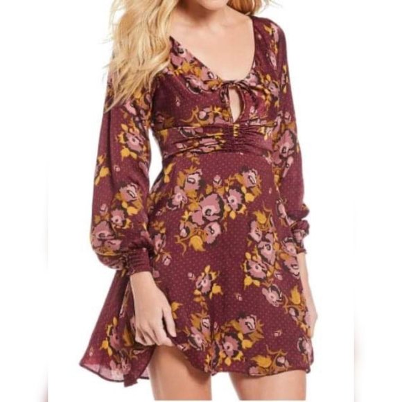 Free People Morning Light Floral Mini Dress - Picture 3 of 4